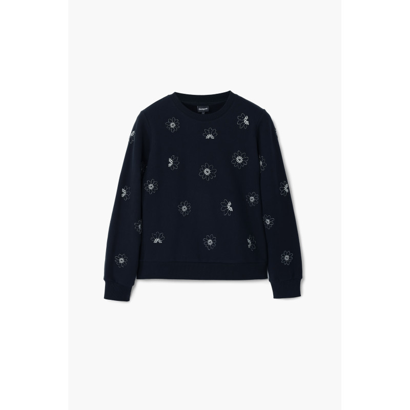 Pull noir en coton Desigual