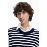 Chemise effet pull sans manche