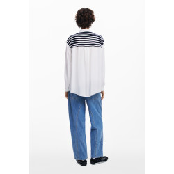 Chemise effet pull sans manche