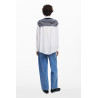 Chemise effet pull sans manche