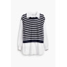 Chemise effet pull sans manche