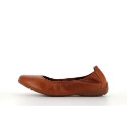 ballerine marron en cuir