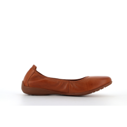 ballerine marron en cuir