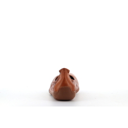 ballerine marron en cuir