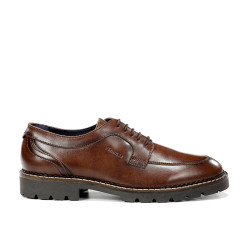 Derbys Fluchos Marron en Cuir