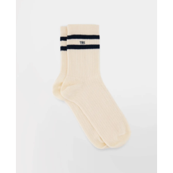 Chaussette Homme Textile Craie et Marine LOUISOC