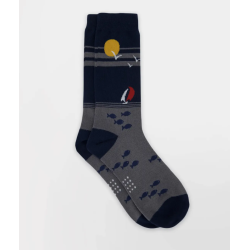 Chaussette Homme Textile Azur et Marine GARYSOCK