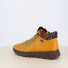 Bottes à Lacets Rieker Jaunes en Cuir