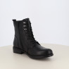 Bottine noire à lacets