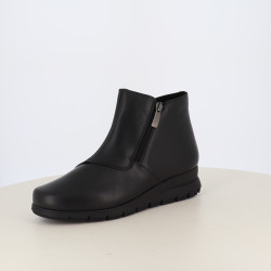 Vikari – Boots Femme Cotemer en Cuir Noir