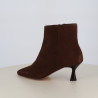 Bottines We Do Marron en Cuir Veau Velours