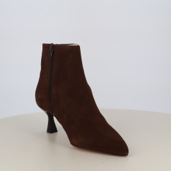 Bottines We Do Marron en Cuir Veau Velours
