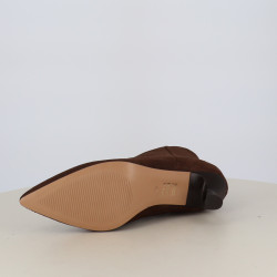 Bottines We Do Marron en Cuir Veau Velours