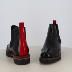 Bottines We Do Noires et Rouges en Naplack