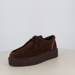 Derbys We Do Marron en Veau Velours