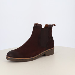 Bottines Fugitives en Nubuck Marron