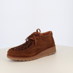 Derbys Hautes Fugitives en Cuir Nubuck