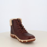 Boots Doublée Feutrine Cuir Marron JANISSA