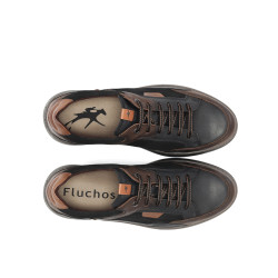 Basket Basse Fluchos en Cuir Marron