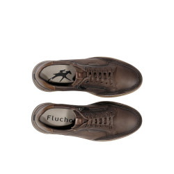 Basket Basse Fluchos en Cuir Marron