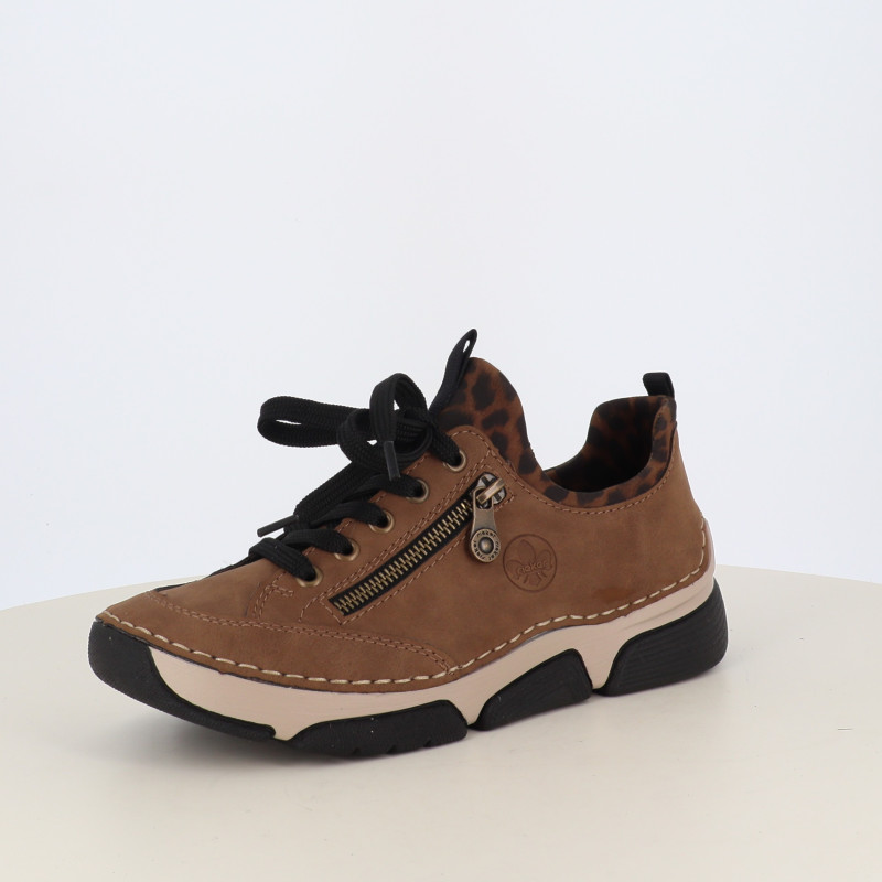Mocassins Rieker Marron Beige