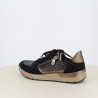 Basket Basse Rieker Noir et Bronze