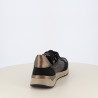 Basket Basse Rieker Noir et Bronze