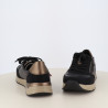 Basket Basse Rieker Noir et Bronze