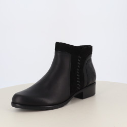 Bottines Remonte Noires en Cuir