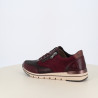 Baskets Remonte Bordeaux en Cuir Velours