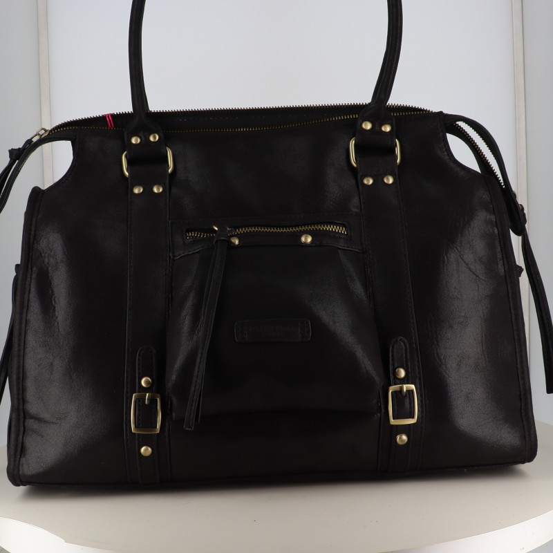 Grand Sac Fushia noir