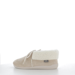 Chaussons en textile beige