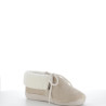 Chaussons en textile beige