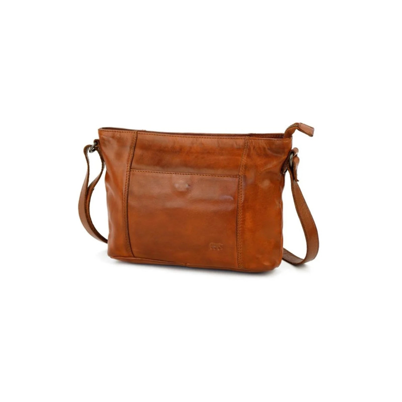 Sac bandoulière Zoe marron cognac