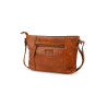 Sac bandoulière Zoe marron cognac