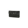 Pochette en cuir noire Bear