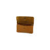 Portefeuille cuir marron cognac