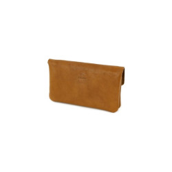 Portefeuille cuir marron cognac