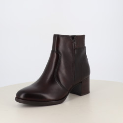 Jana Bottine en cuir mocca