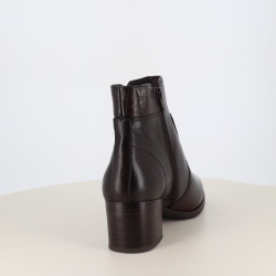 Jana Bottine en cuir mocca