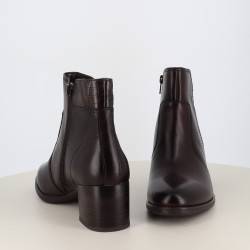 Jana Bottine en cuir mocca
