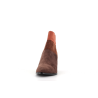 bottine marron en cuir