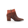 bottine marron en cuir