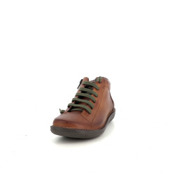 Baskets en cuir madison ocre Chacal