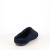 Chaussons mules homme en textile bouclette