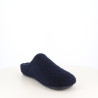 Chaussons mules homme en textile bouclette