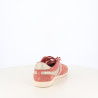 Baskets femme en cuir nubuck rose