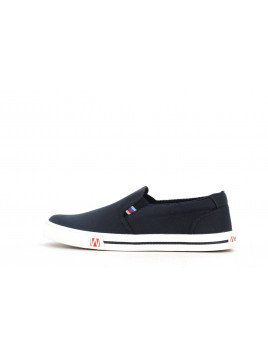 mocassin sportif bleu