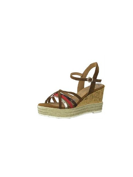 compensé marron en cuir