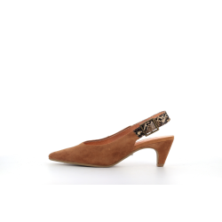 escarpin marron